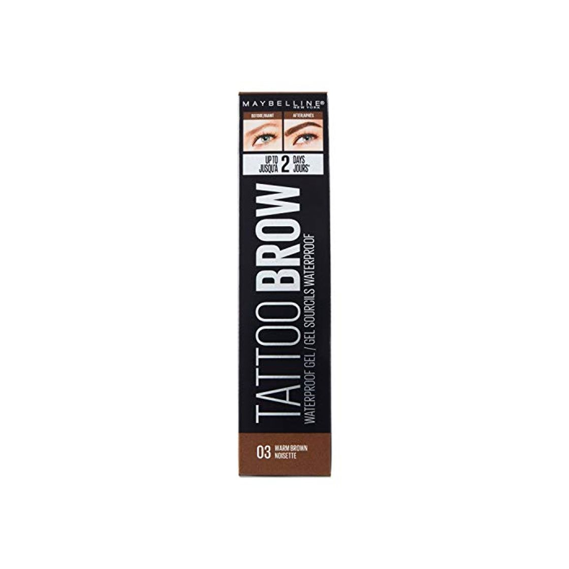 Product Maybelline New York Tattoo Brow Gel Tinte de Cejas 2 Días tono