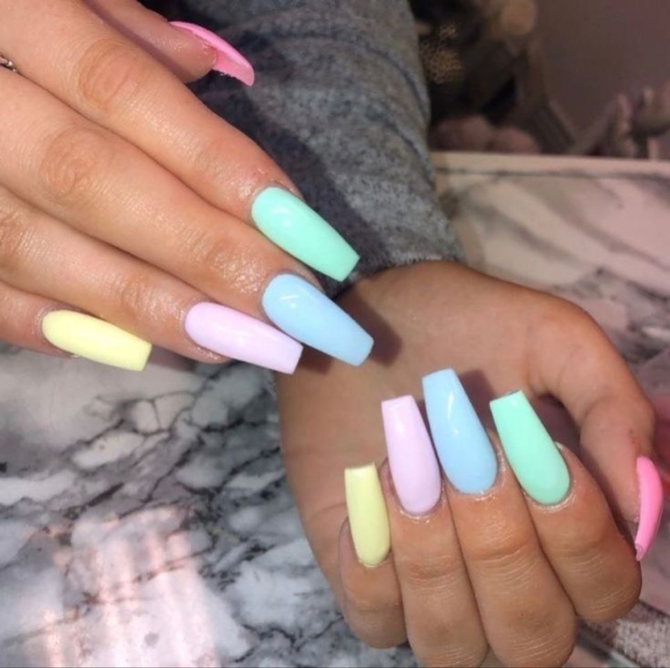 Moda Uñas pastel