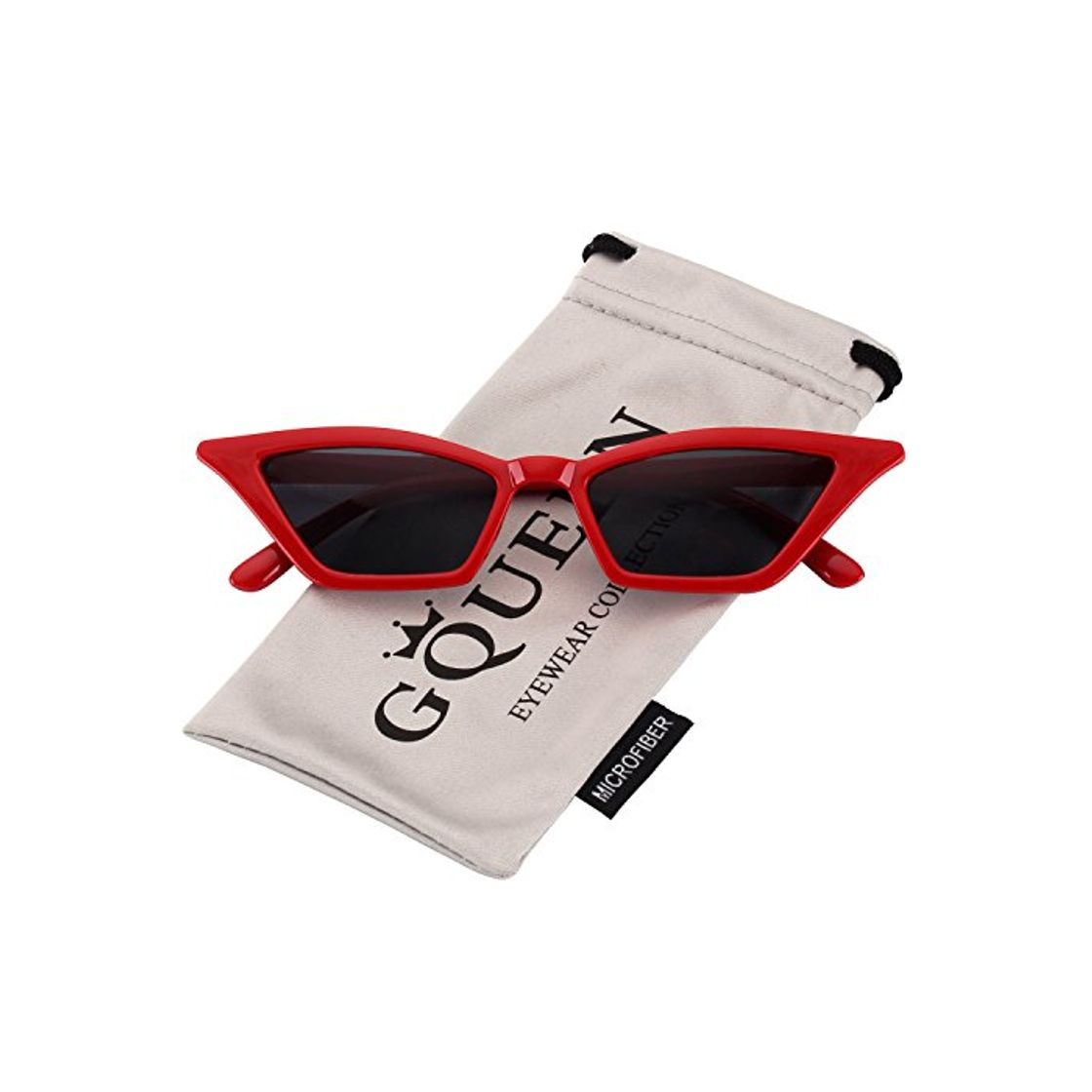 Fashion GQUEEN Gafas Vintage Clout Lentes de sol tipo ojo de gato Estilo