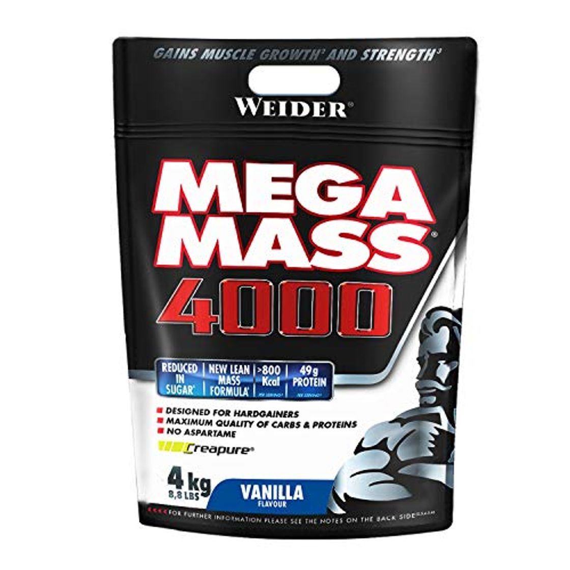 Fitness Weider Mega Mass 4000 Sabor Vainilla