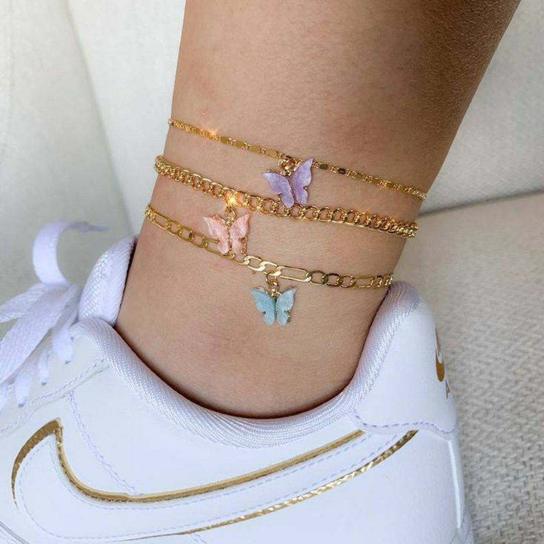 Fashion mariposa butterfly anklet