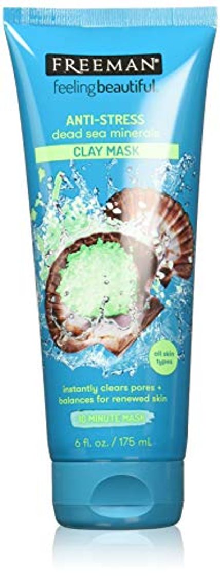 Social Freeman Mascarilla Facial Anti-Stress con Minerales del Mar Muerto