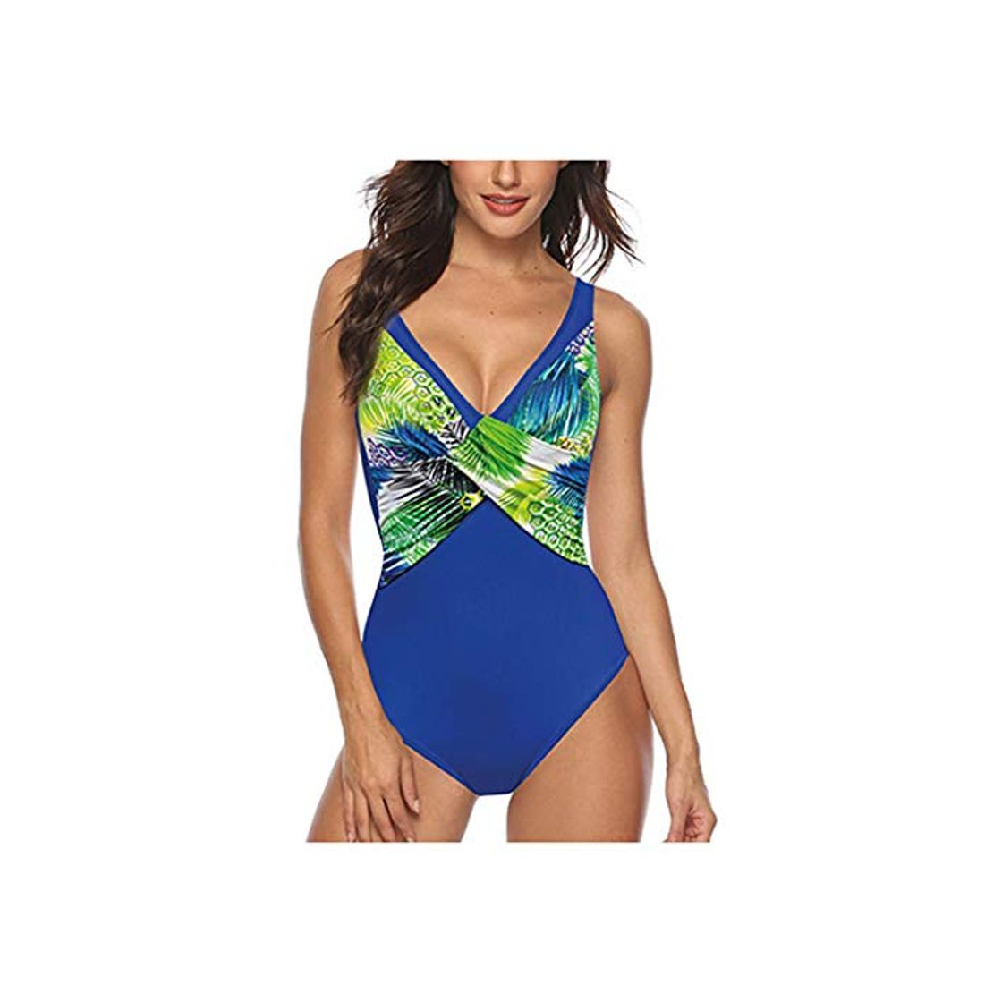 Fashion DedSecQAQ Mujer Más Talla Impresión Tankini Traje de baño Traje de baño