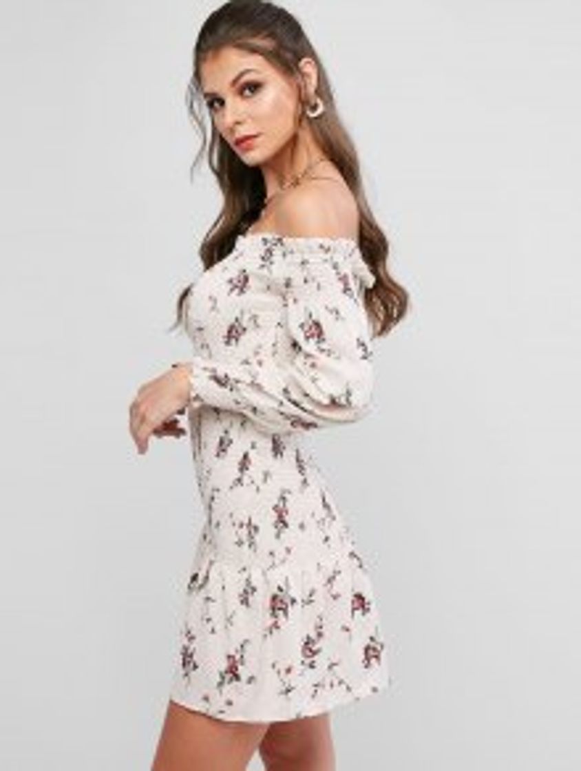 Fashion ZAFUL Vestido para mujer con volantes ahumados