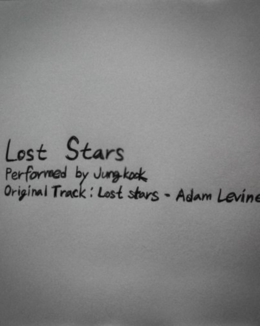 Music Lost Stars by Jung Kook by BTS