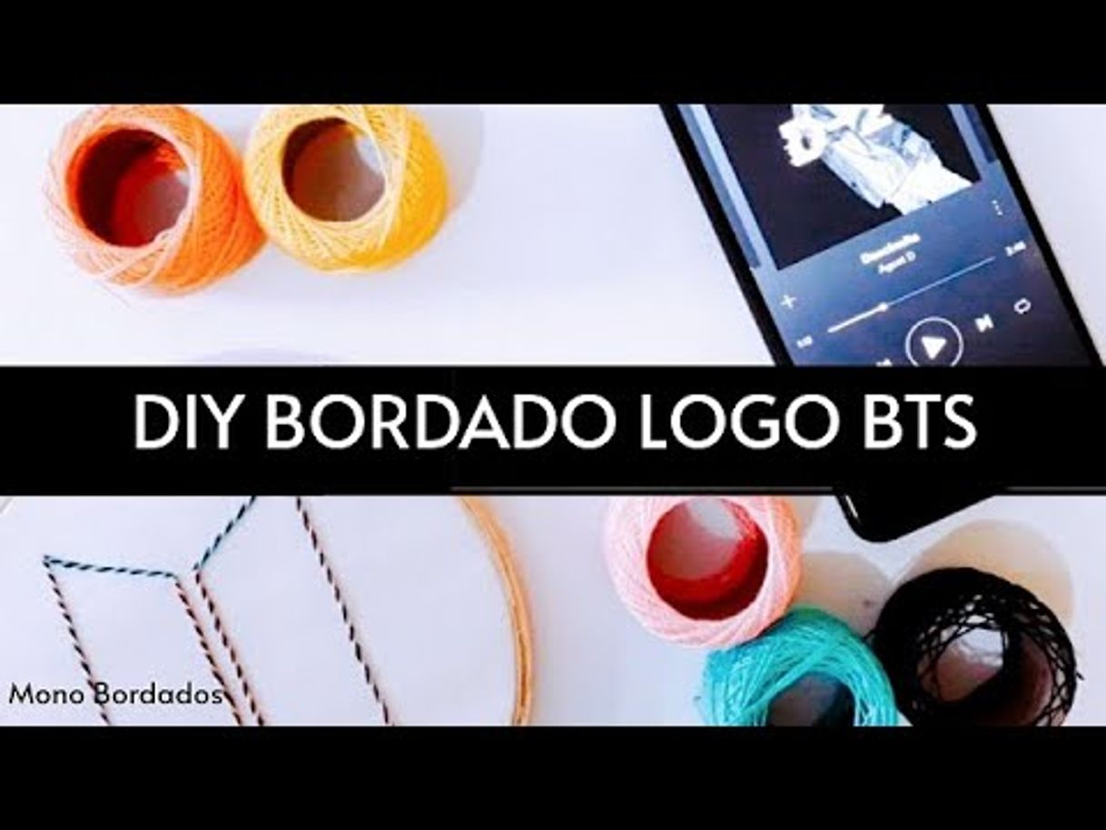 Fashion DIY Bordado Logo BTS 