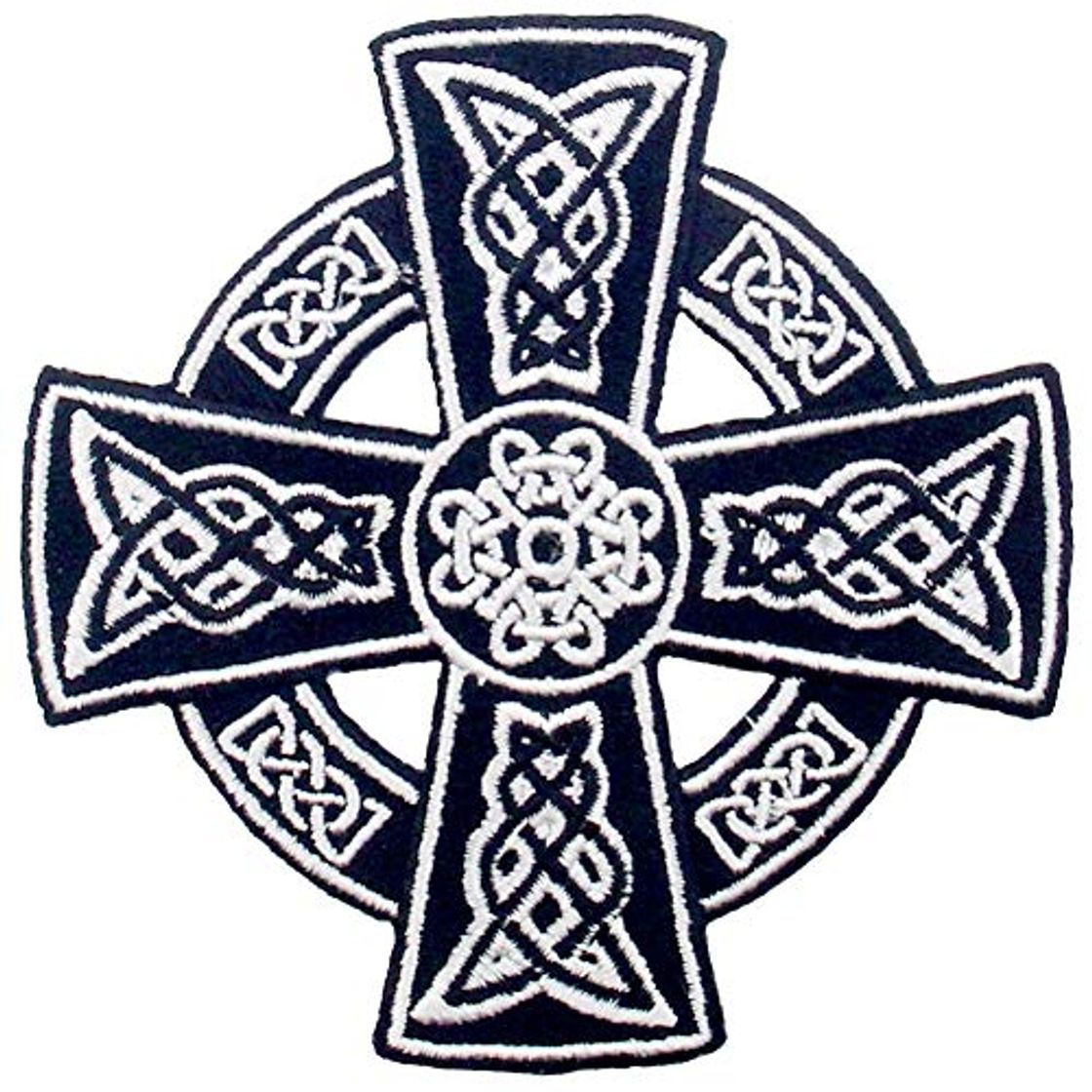 Producto Cruz celta irlandesa gótica druidas Wicca pagana Parche Bordado de Aplicación con Plancha