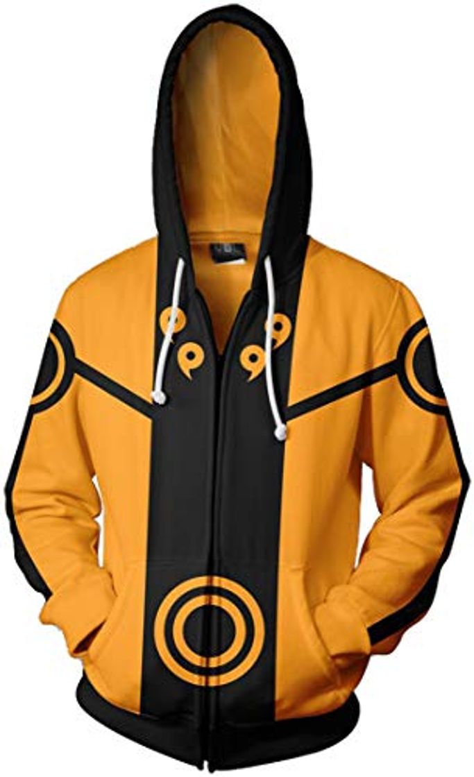 Moda FLYCHEN Hombre Sudaderas con Capucha Naruto Figura Impresa Sudadera Naruto Shippuden Anime