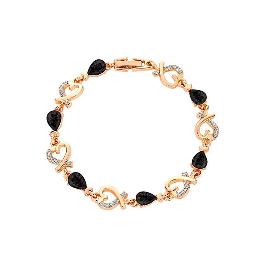 Social KUYG - Pulseras para mujer con flores y diamantes en forma de