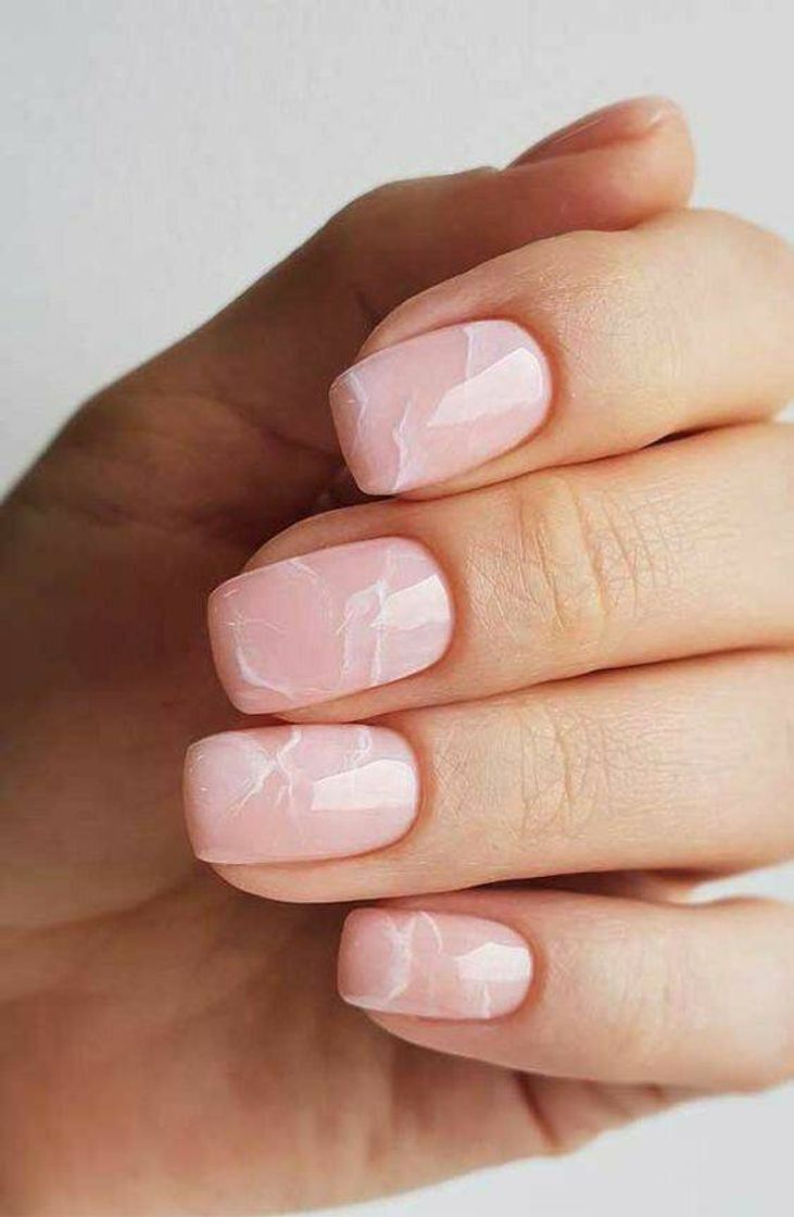 Moda Marble Pink Nails