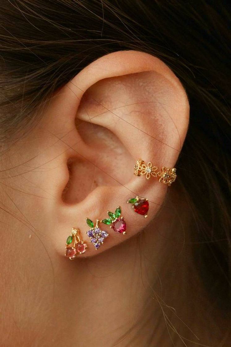 Fashion Fruity earring 🍒🍇🍓