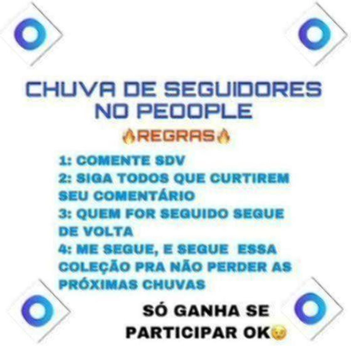 Social ☔️CHUVA DE SEGUIDORES ☔️PARTICIPE🔥