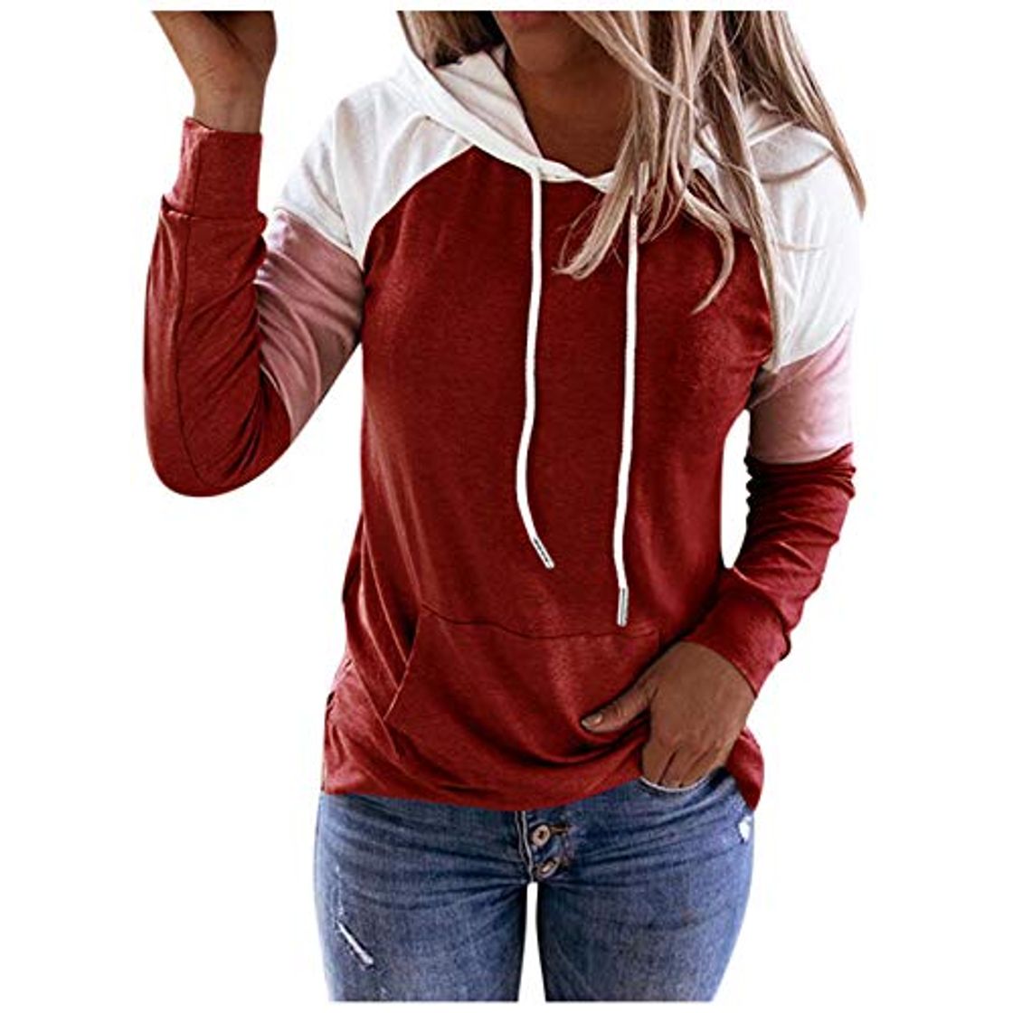 Fashion VEMOW Sudadera con Capucha para Mujer Mangas largas, 2021 Nuevo Elegantes Moda