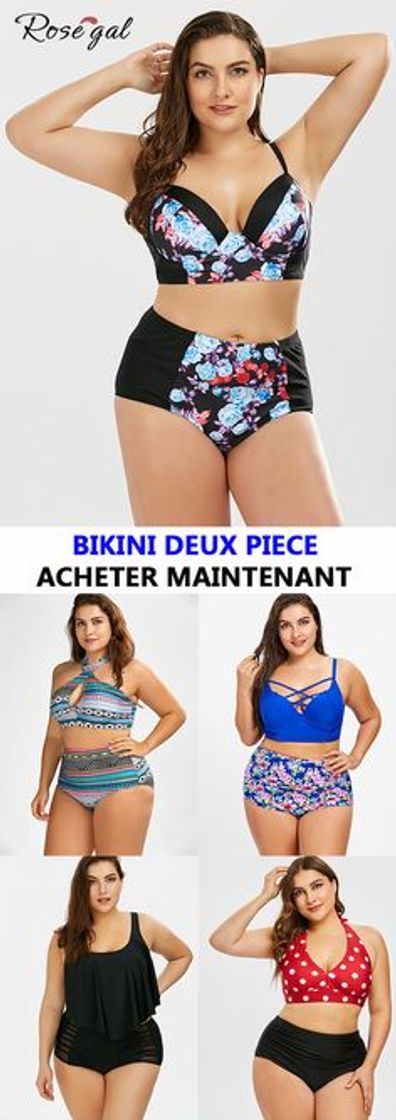 Moda Lover-Beauty Bikini Talla Grande Mujer Una Pieze Floral Ropa de Baño Plus