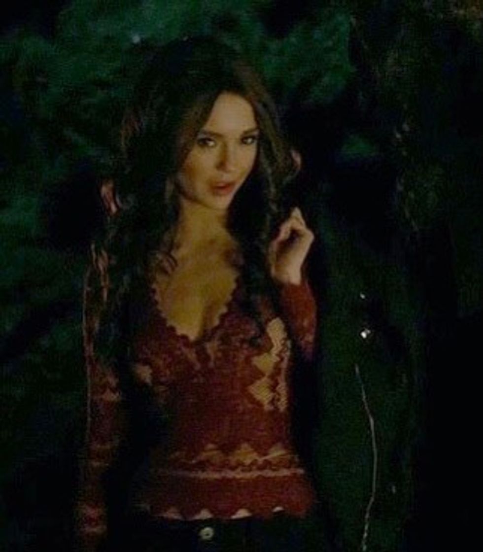 Fashion Katherine's red lace top 