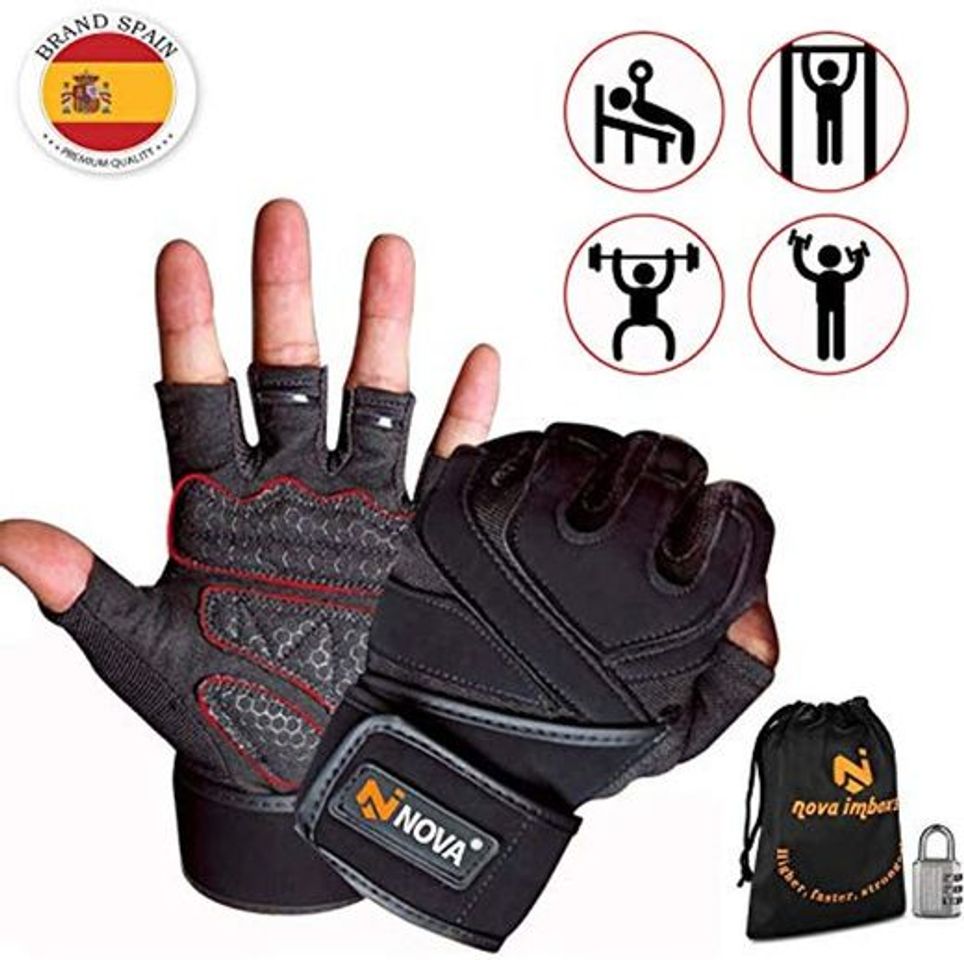 Product Nova imboxs Guantes Gimnasio para Hombres y Mujeres, Guantes Deportivos Transpirables Antideslizantes