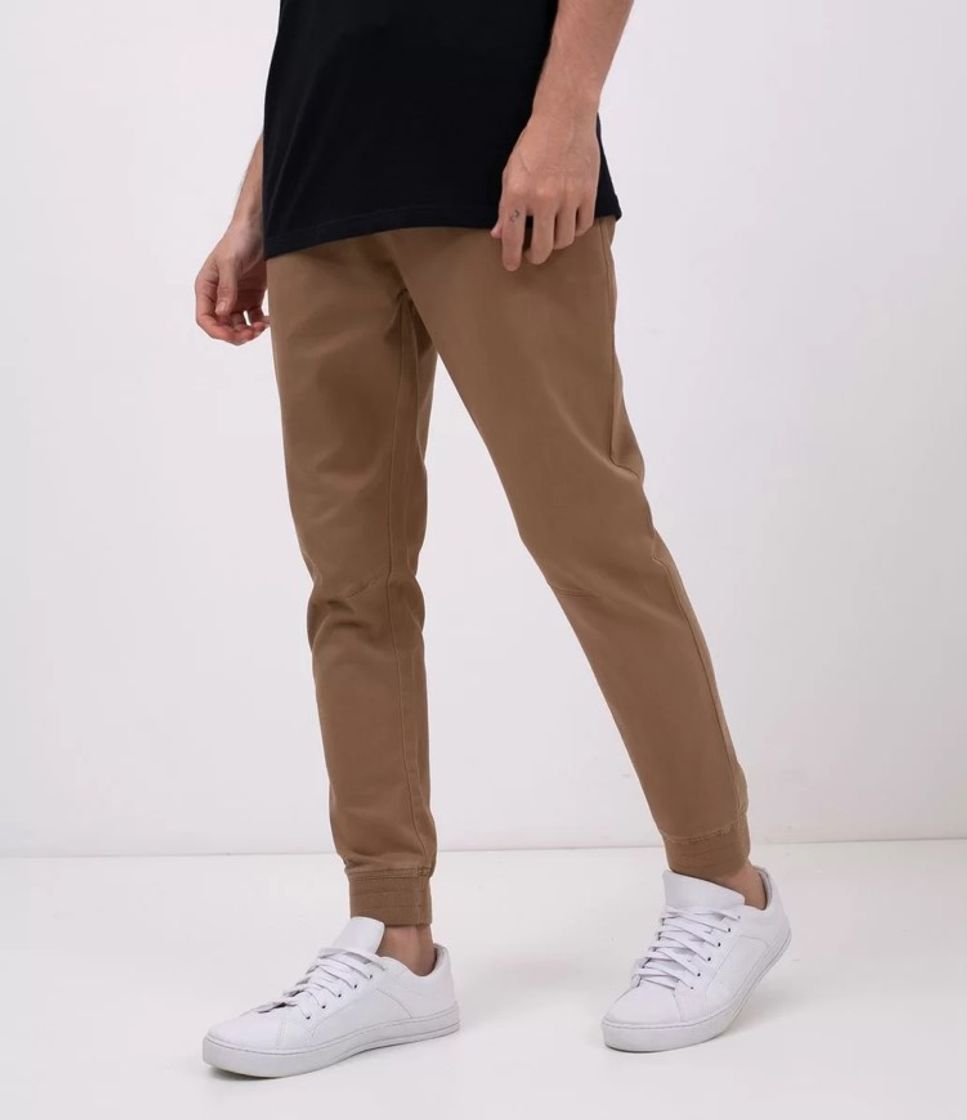 Moda Calça jogger lisa marrom 