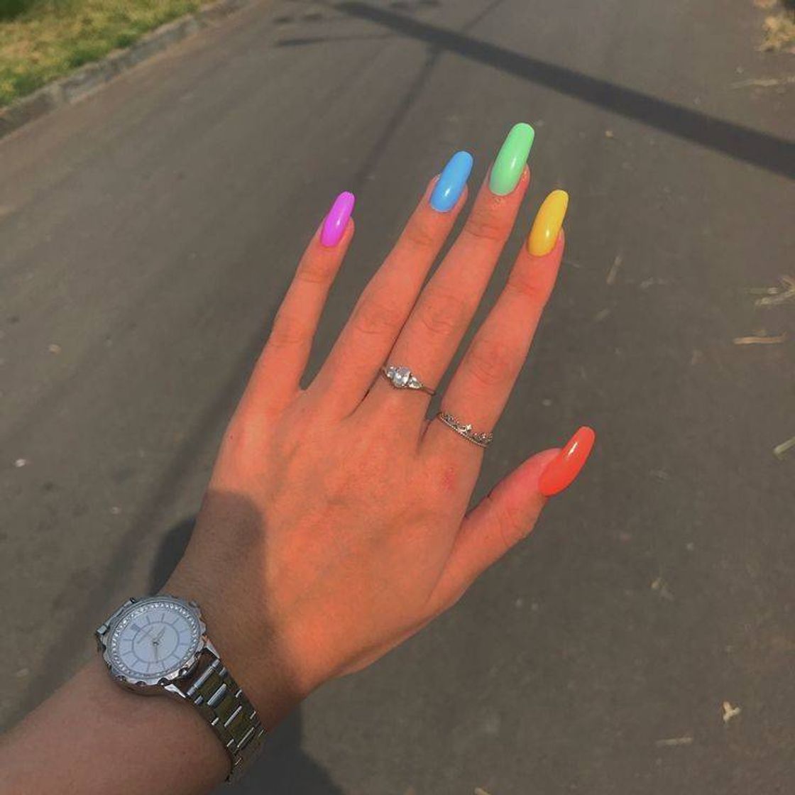 Fashion 🌈Rainbow nails🌈