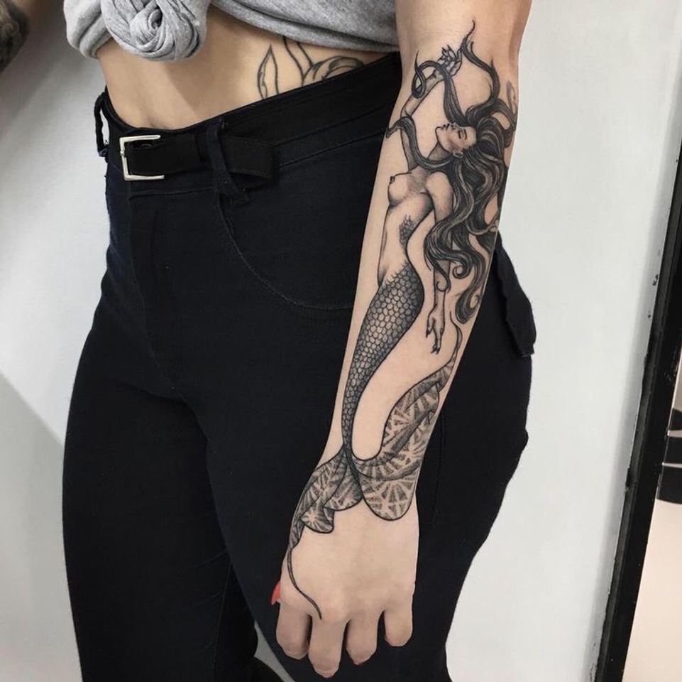 Fashion Tattoo mermaid 