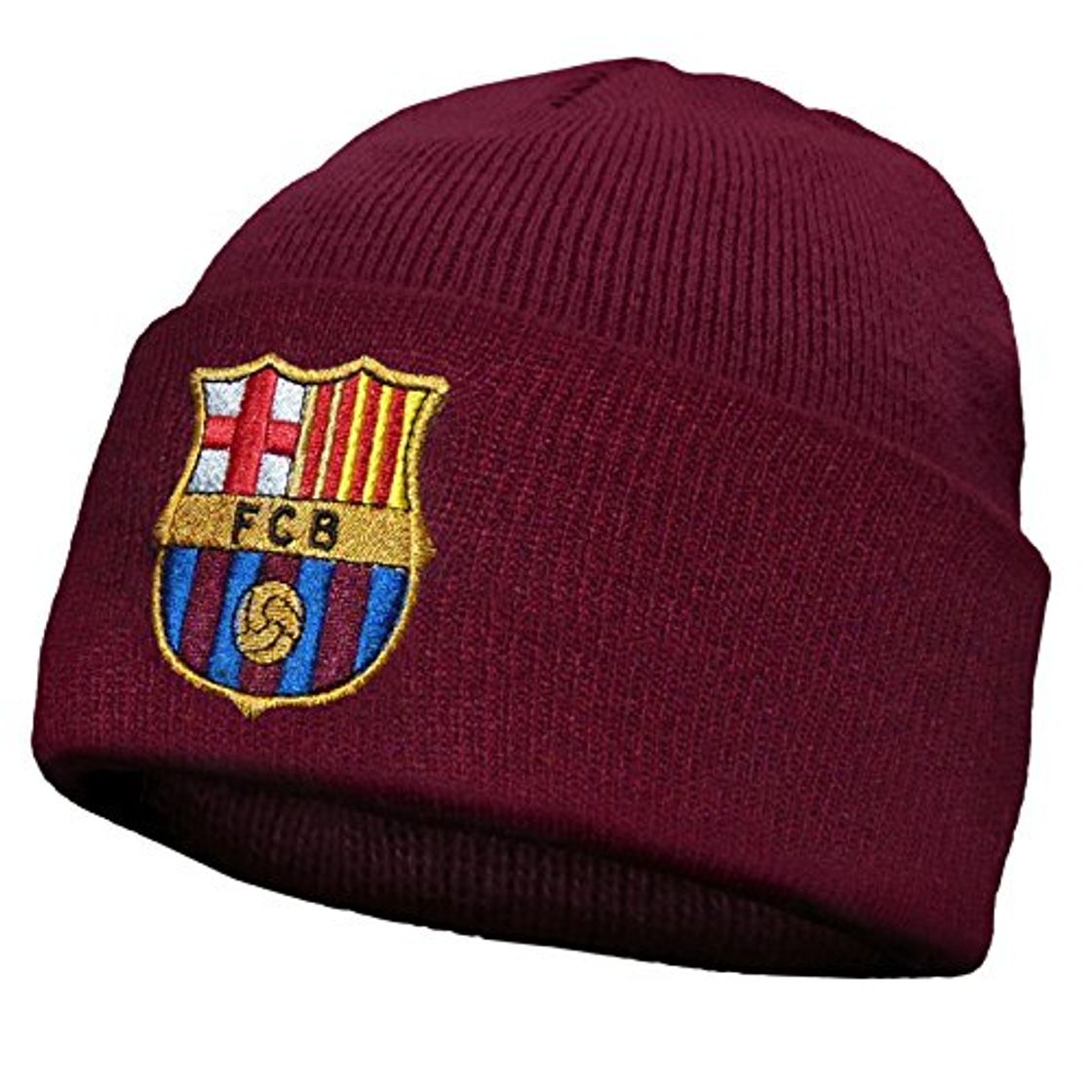 Producto Gorro de punto con escudo F.C. Barcelona. Producto oficial. Ideal como regalo,