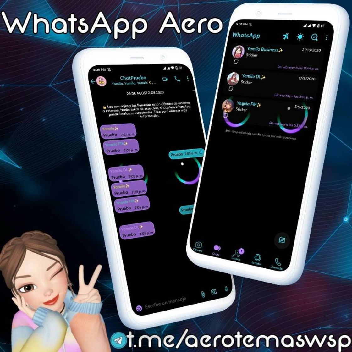 App  Aero ✨ StyleFM Cat Neon ByYamila