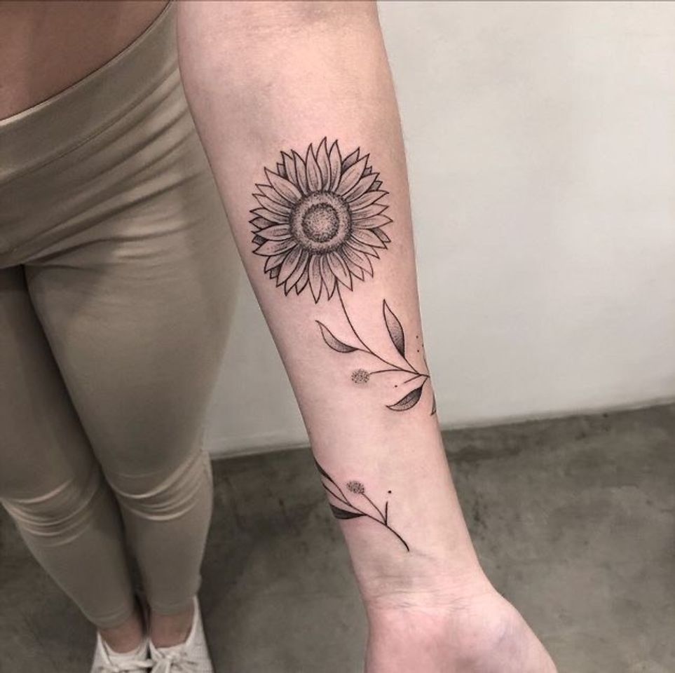 Fashion Tatuagem de girassol 🌻 