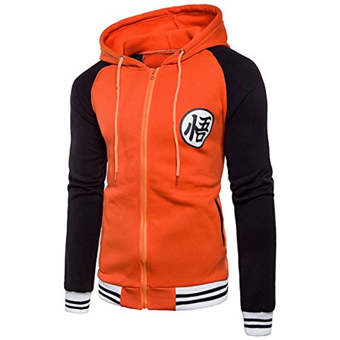 Fashion PIZZ ANNU Sudadera con Capucha Dragon Ball Z Son Goku Zip-Up para