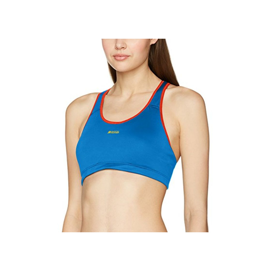 Fashion Shock Absorber Active Crop Top Sujetador Deportivo, Azul