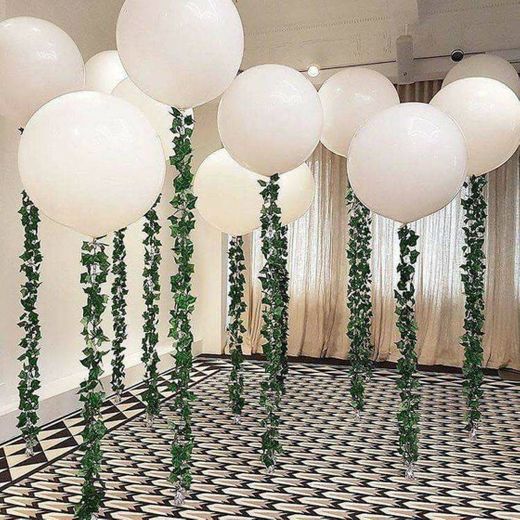 Balões e plantas 