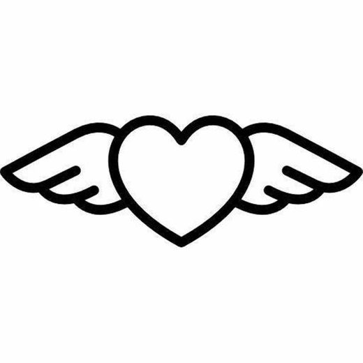 Coração com asas 