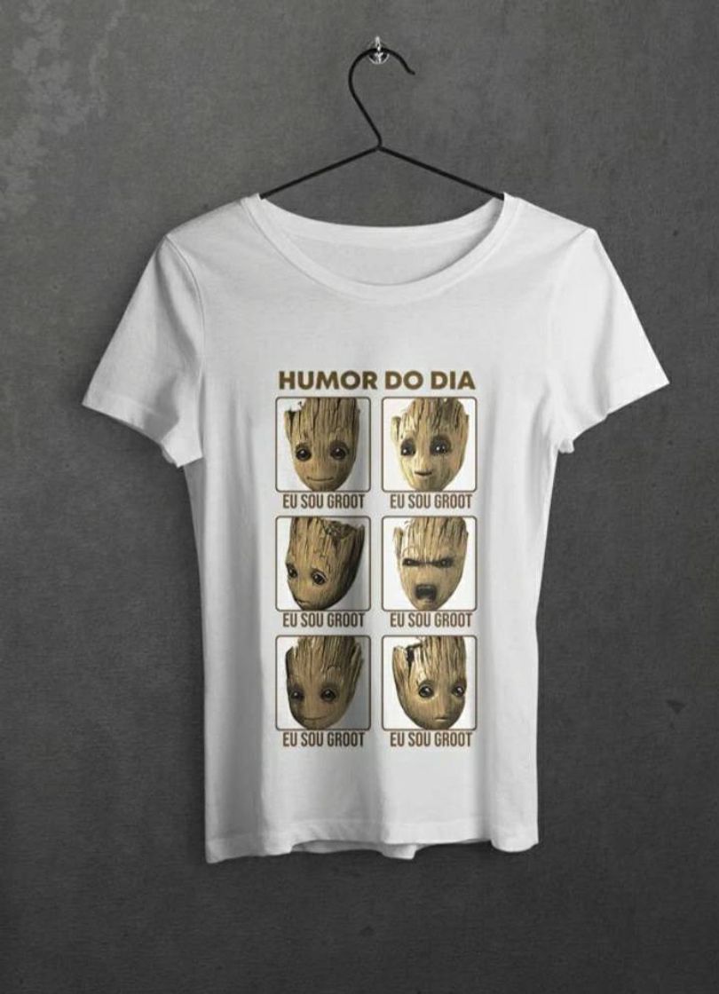 Moda Camiseta Groot humor do dia 