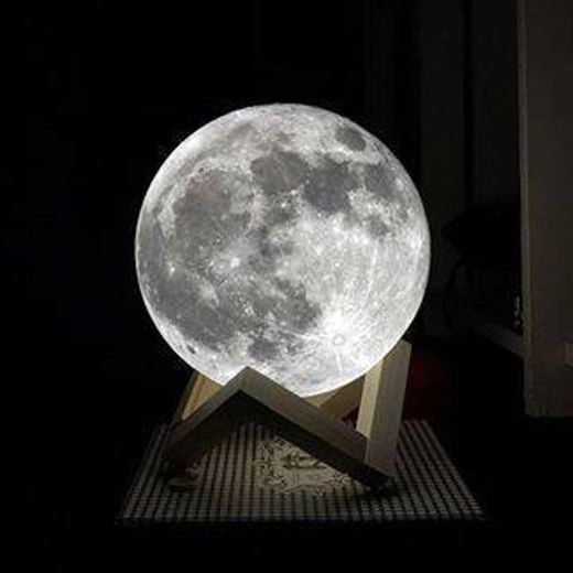 Luminária de Lua 3D LED