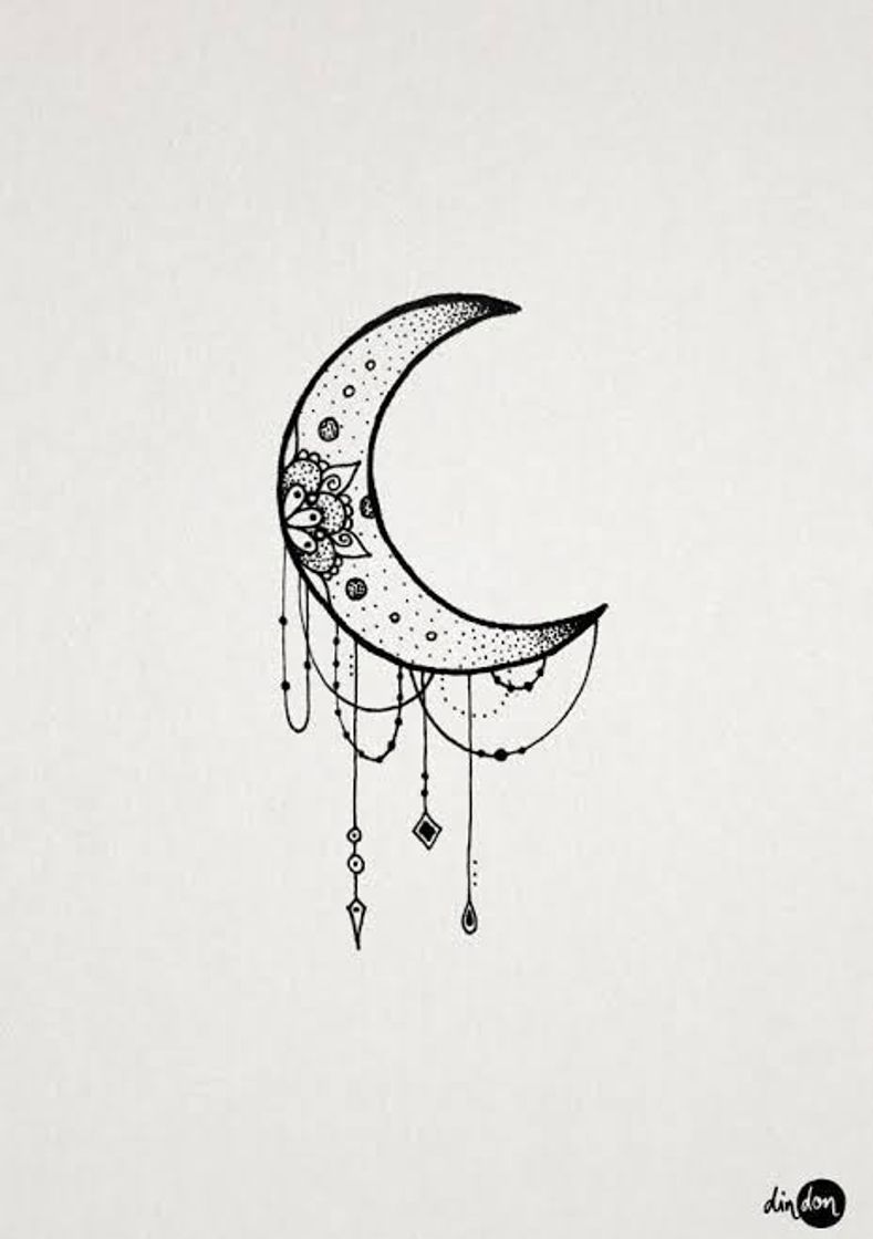 Moda Tatoo de lua 🌙