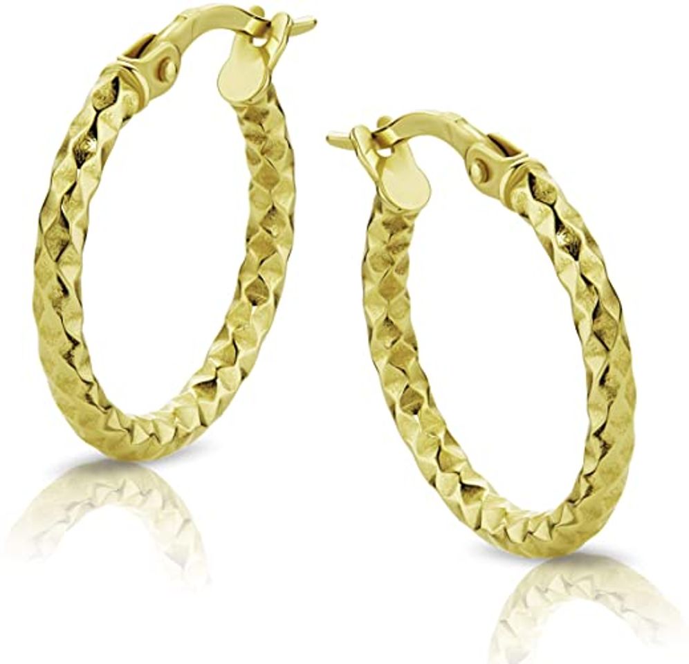 Productos Orovi pendientes de mujer aros en oro amarillo 18 kilates ley 750