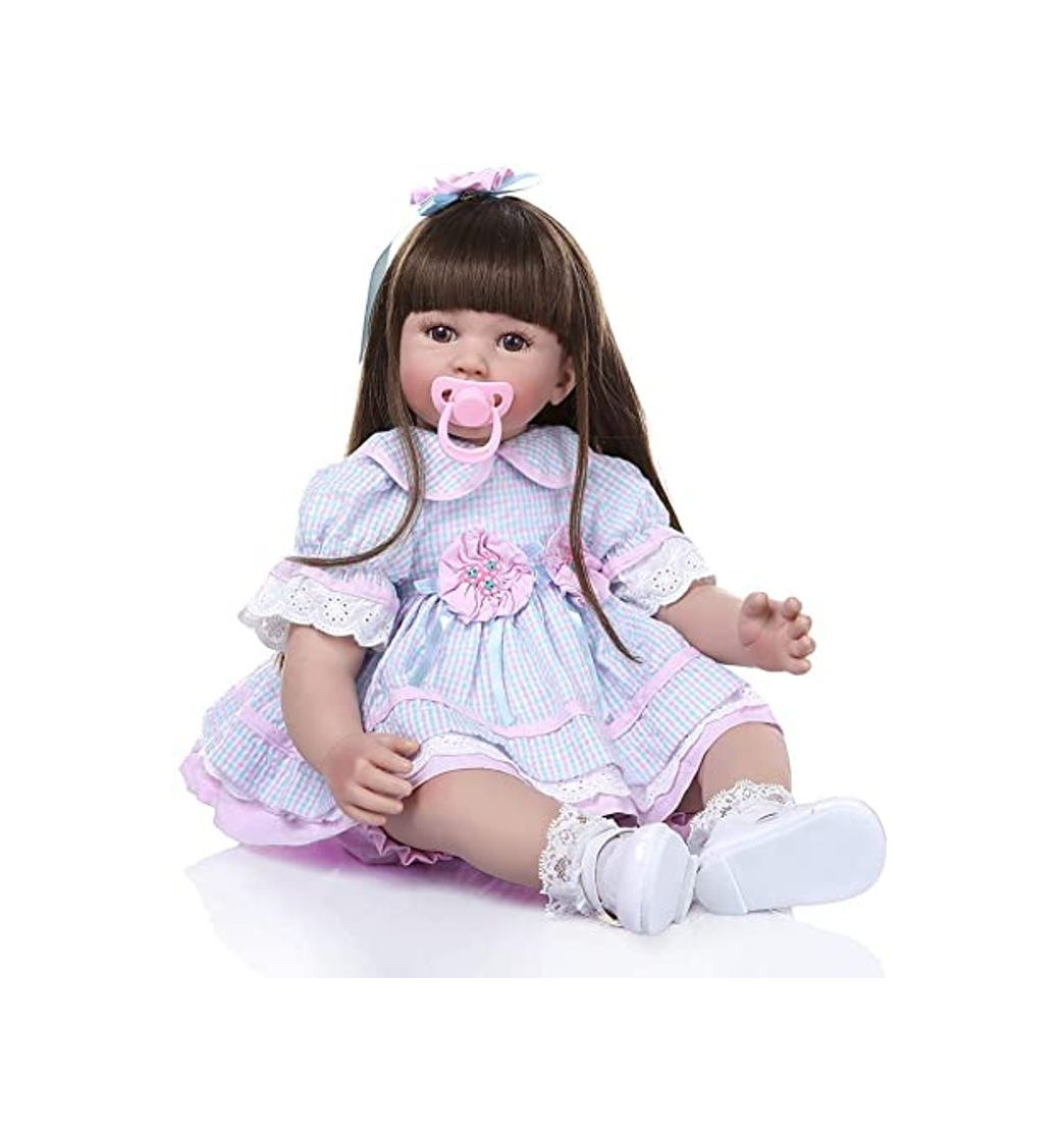 Producto Amyove 60cm Boneca Reborn Muñeca de Vinilo de Silicona Suave Muñeca Reborn