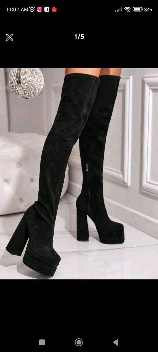 Moda Botas negras altas