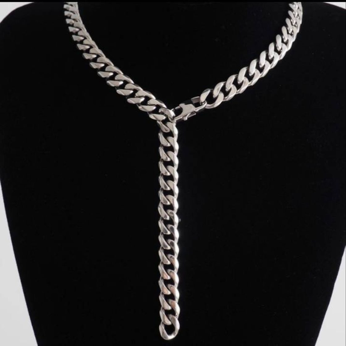 Moda Stainless Steel Cuban Link 'Anchor' Chain  