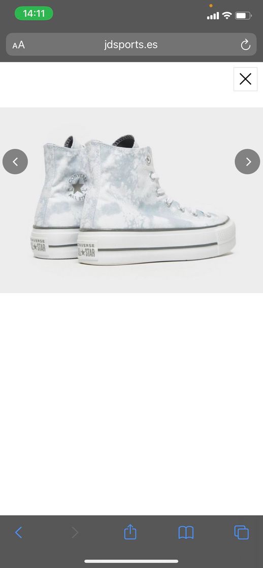 Fashion Converse All Star Lift Hi Platform para mujer en Blanco