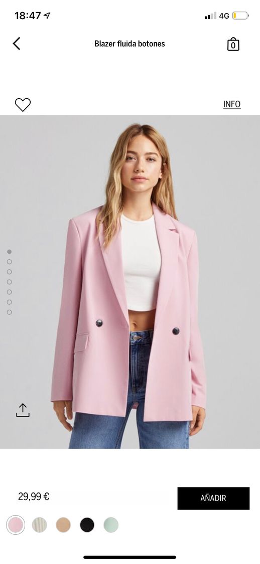 Moda Blazer Rosa fluida 