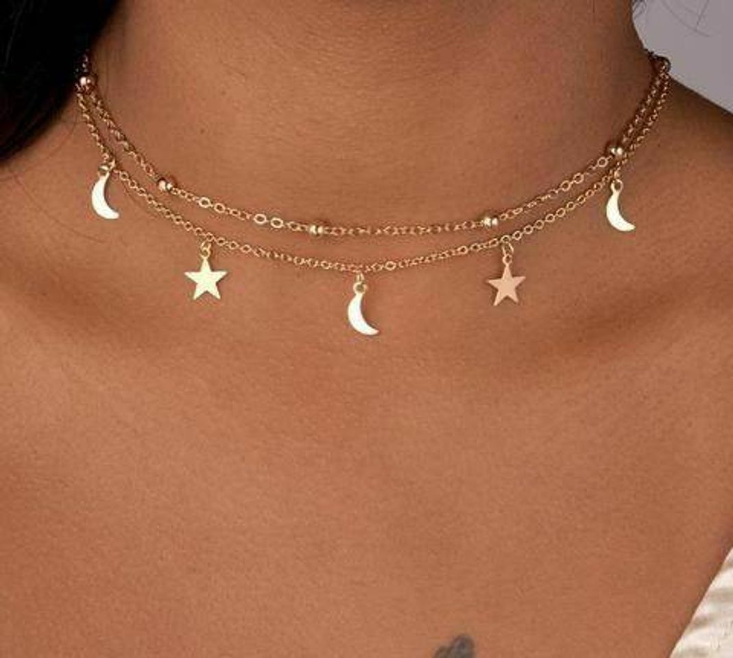 Moda ✨colar de lua e estrela ✨