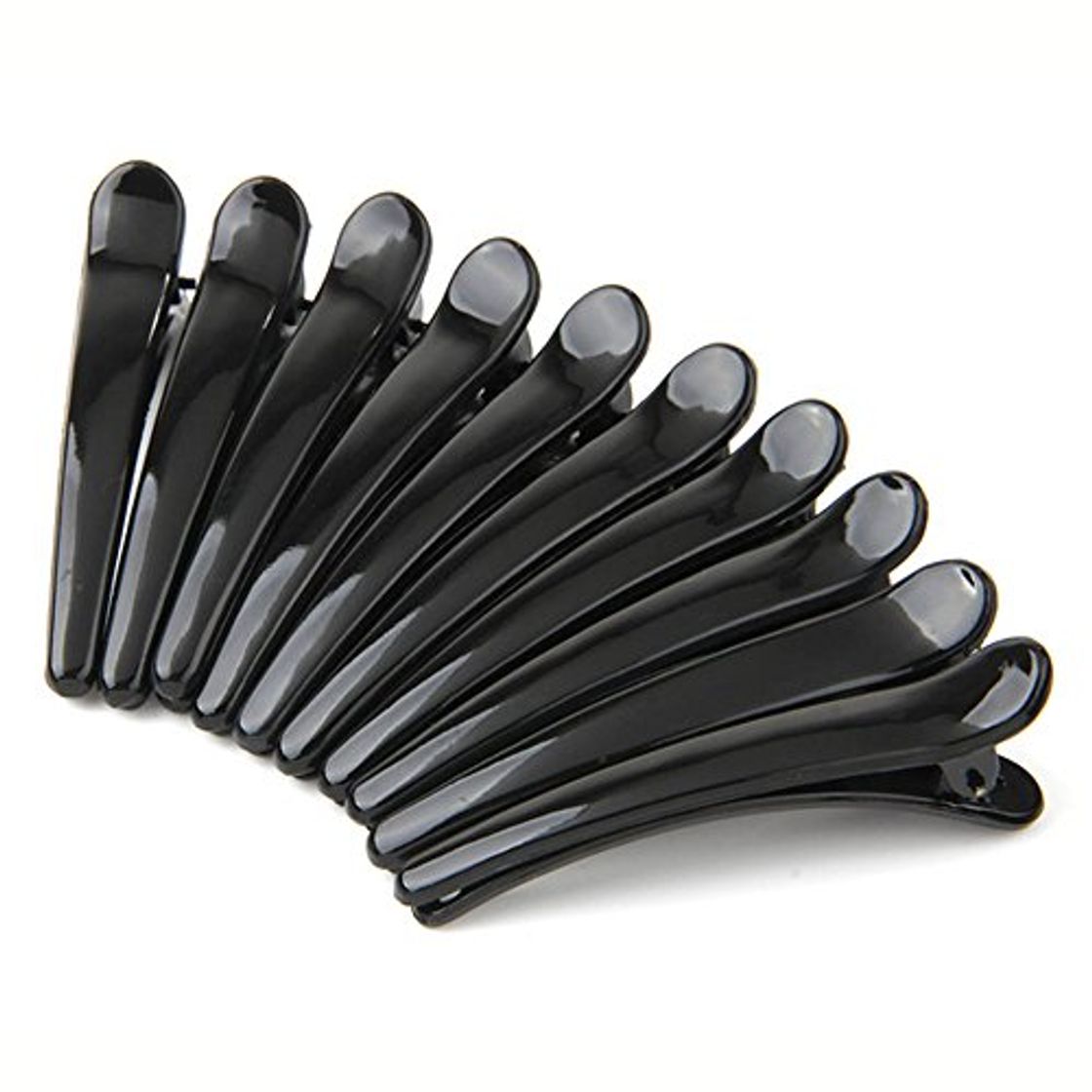 Product 10X Pinza Clip para Cabello Pelo de Plástico Color Negro