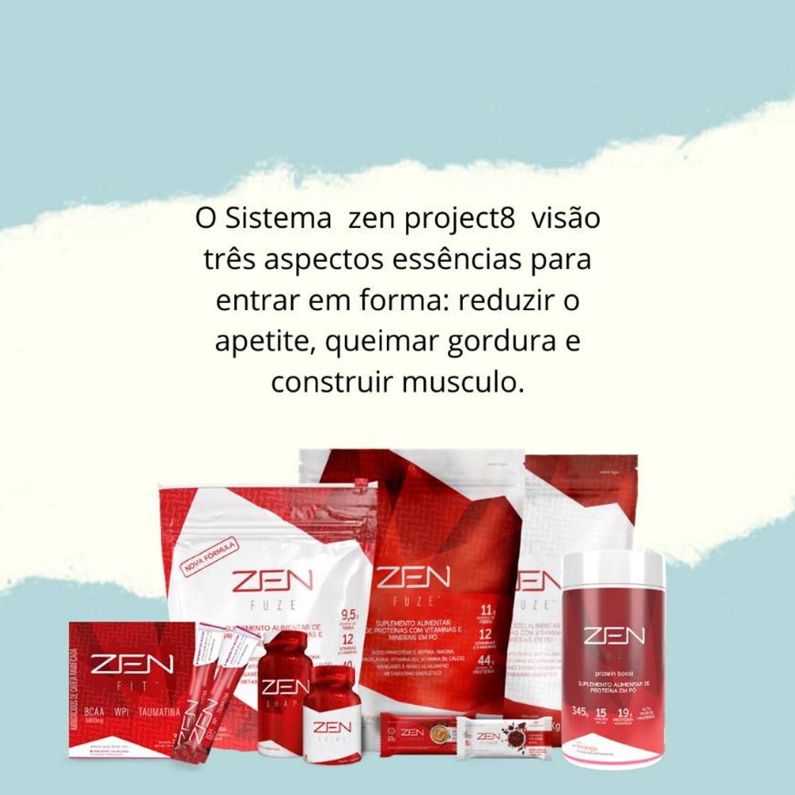 Fashion Zen project 8 uma linha completa de suplementos importados!!