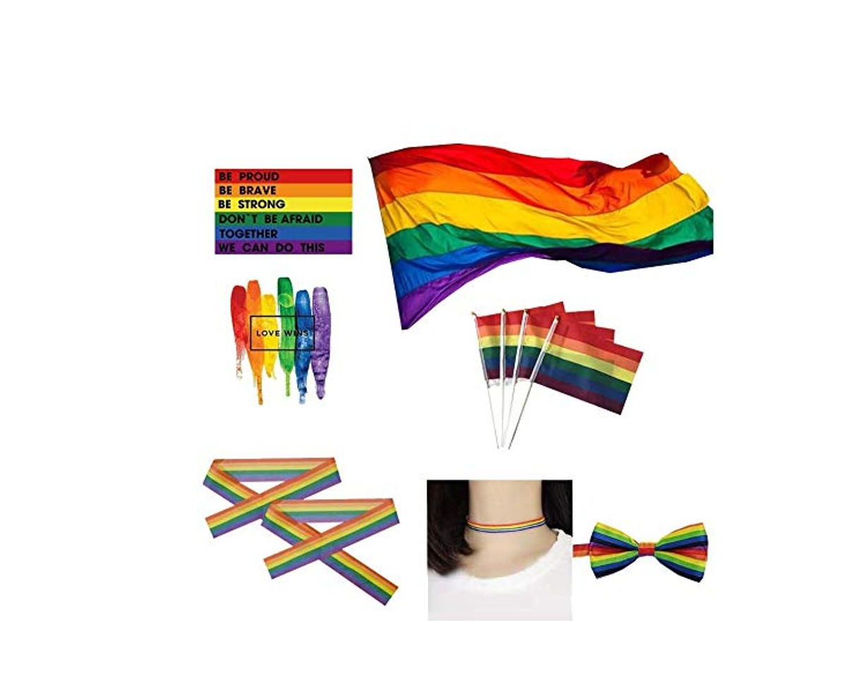 Producto SOPHKO Grande Bandera de LGBT Polister Durabol Homosexual Orgullo del Arco Iris