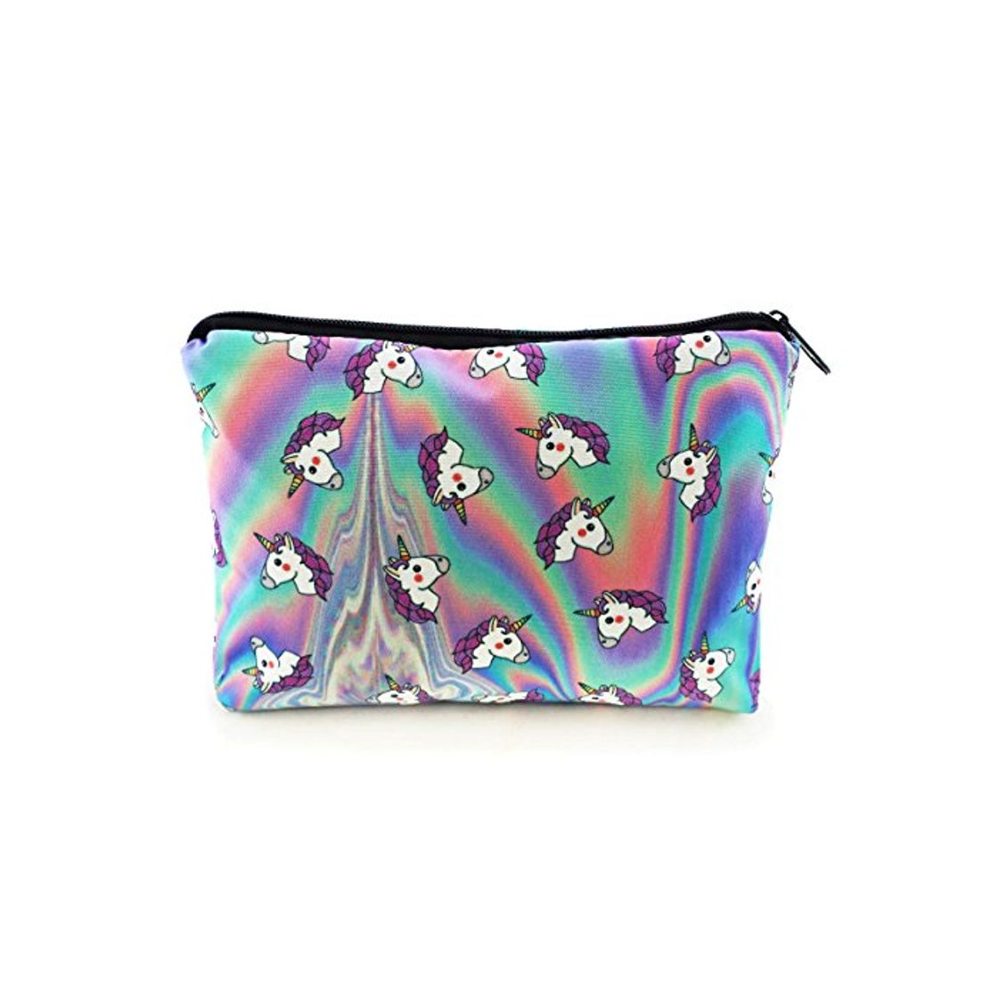 Moda Estuches plumier Multicolor Bolsa de Aseo Estuche Make Up Bag Unicorns [009]