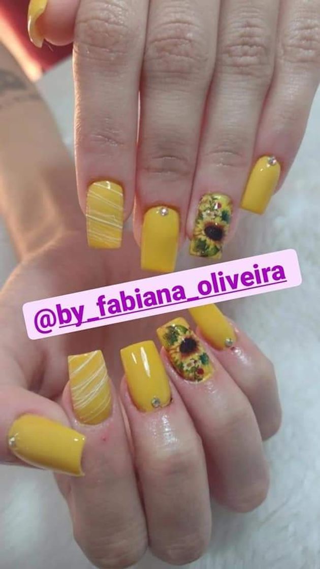 Fashion Unhas girassol 🌻