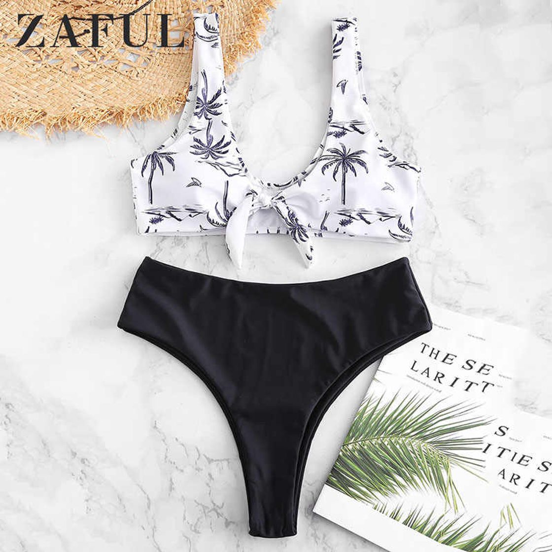 Moda ZAFUL Conjunto de bikini para mujer con aros push-up