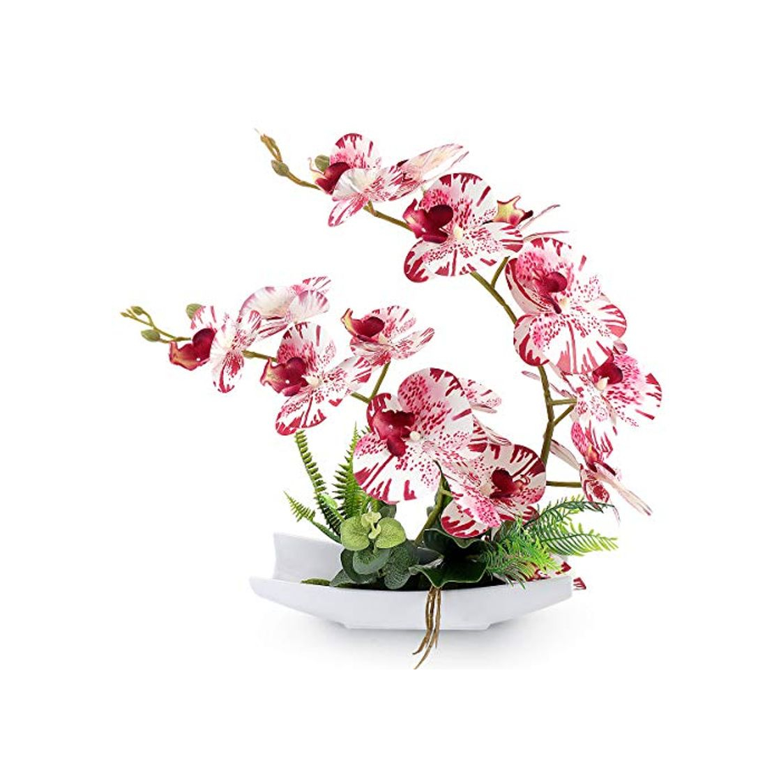 Elemento de la categoría hogar RERXN Bonsái - Flores artificiales decorativas de imitación de porcelana, diseño de