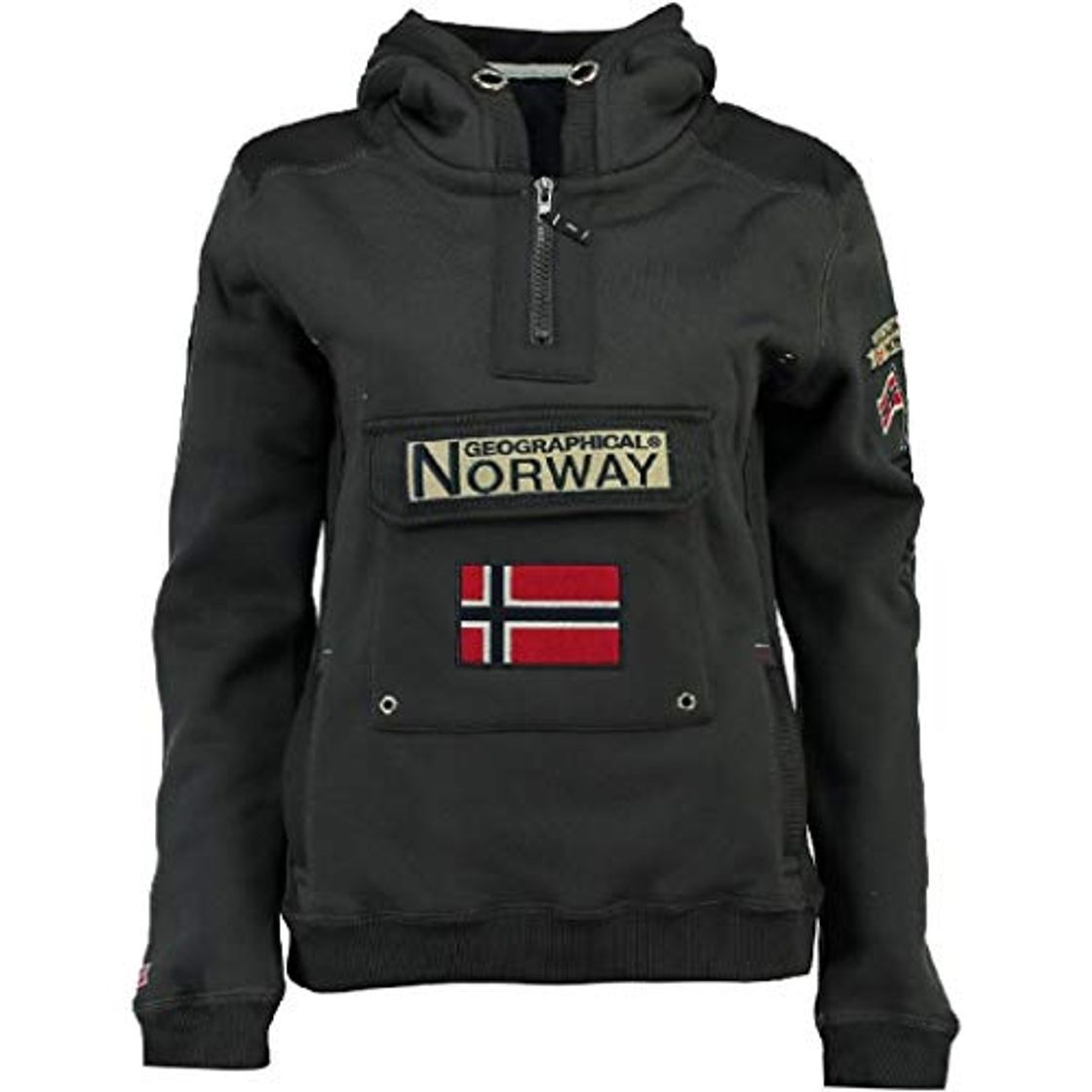 Moda Geographical Norway Sudadera Mujer GYMCLASS B Gris Oscuro M