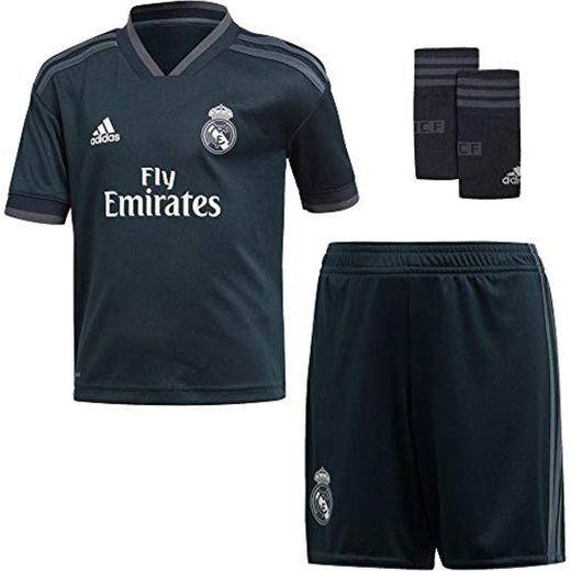 adidas 18/19 Real Madrid Away Minikit Conjunto, Unisex niños, Gris