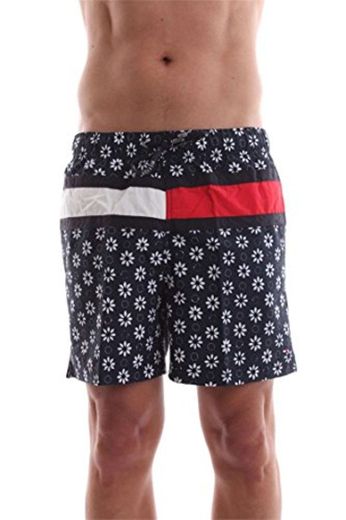 Tommy Hilfiger Flower PRT Flag Trunk Bañador, Azul